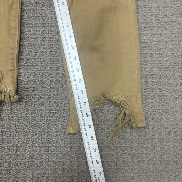 L'Agence Jeans 29 Distressed Frayed Raw Hem High Rise Skinny Stretch Everday - Picture 8 of 8